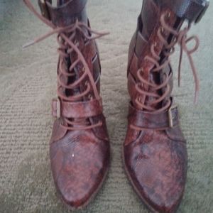 Coconuts Vegan Western Inspired Booties Size 9